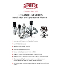 Thumbnail of document Manual - LIM Aggressive Media Pressure Transmitter